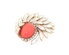 Vintage Jomaz Brooch Coral White Enamel - The Hirst Collection