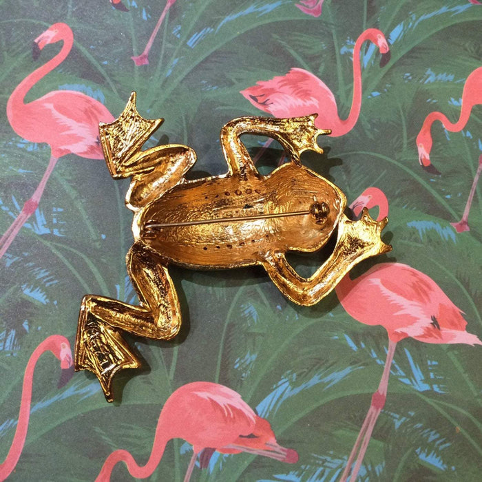 Frog Brooch Pin by Sardi Green Enamel - The Hirst Collection