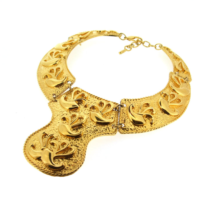 Egyptian Style Bib Gold Necklace by Alexis Kirk - The Hirst Collection