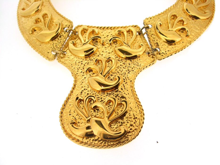 Egyptian Style Bib Gold Necklace by Alexis Kirk - The Hirst Collection