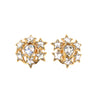 Yves Laurent Gold Crystal Star Heart Earrings - The Hirst Collection