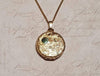 Vintage Large Gold Locket Round Gold Plated - The Hirst Collection