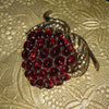 Vintage Large Rasberry Brooch by Ciner - The Hirst Collection