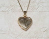 Vintage Gold locket heart shape Gold Plated - The Hirst Collection