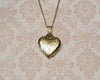 Vintage Gold locket heart shape Gold Plated - The Hirst Collection