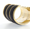 Yves Saint Laurent Cuff Bracelet Black Snakeskin - The Hirst Collection