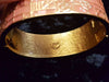 Karl Lagerfeld Bangle  Vintage Coral Gold Enamel - The Hirst Collection