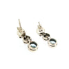 Blue Topaz Dot earrings - The Hirst Collection