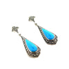 Tear Drop Turquoise Blue Earrings - The Hirst Collection