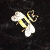 Enamel Bumble Bee Brooch Black Yellow - The Hirst Collection