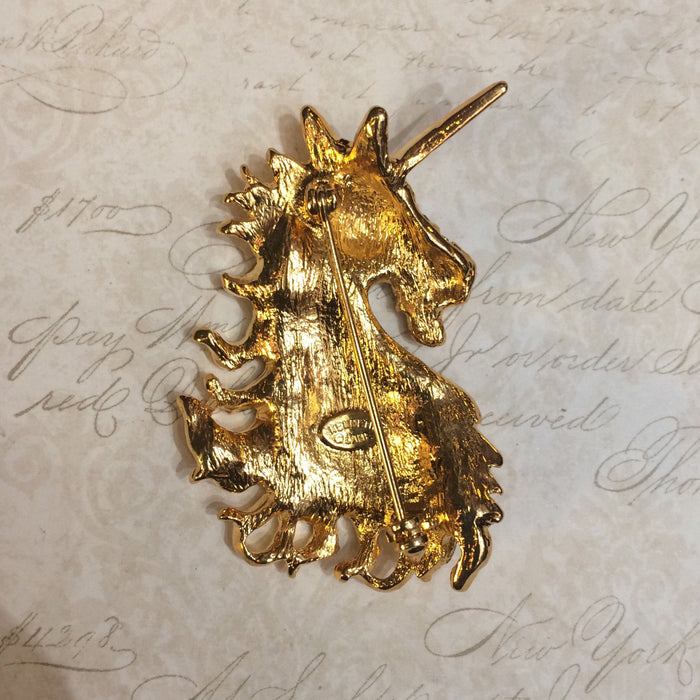 Unicorn Brooch by Kenneth Jay Lane - The Hirst Collection