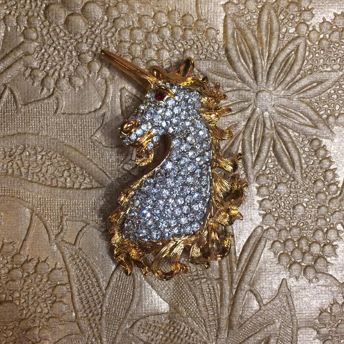 Unicorn Brooch by Kenneth Jay Lane - The Hirst Collection