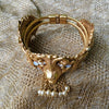 Askew London Braceket Handmade Gold Plated Dolphin Pearl - The Hirst Collection