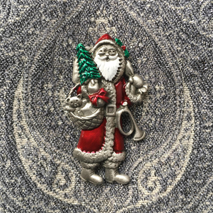 Father Christmas Brooch by JJ - The Hirst Collection