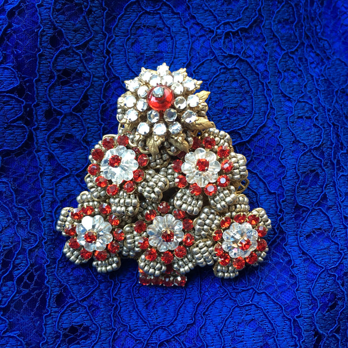 Stanley Hagler Christmas Tree Brooch - The Hirst Collection
