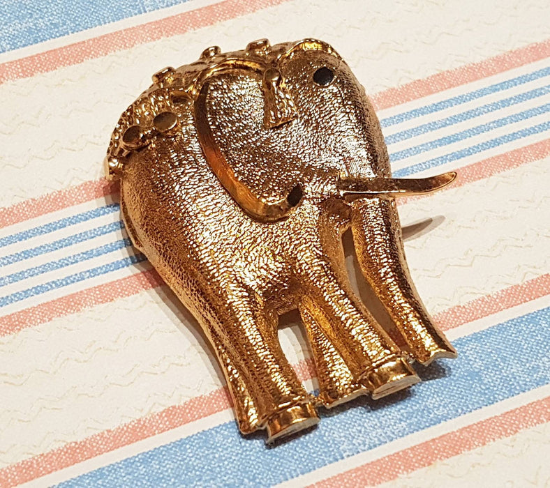 Elephant Brooch Pendant Gold By Sardi - The Hirst Collection