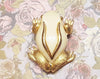 Frog Brooch by Sphinx Cream Gold - The Hirst Collection