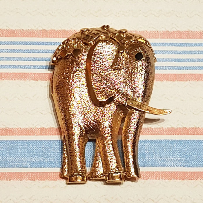 Elephant Brooch Pendant Gold By Sardi - The Hirst Collection