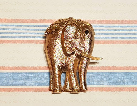 Elephant Brooch Pendant Gold By Sardi - The Hirst Collection