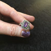 Square Amethyst Silver Ring - The Hirst Collection