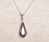 Mother of Pearl drop pendant necklace - The Hirst Collection