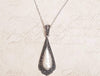 Mother of Pearl drop pendant necklace - The Hirst Collection