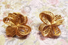 Oscar de La Renta Earrings Clip On Gold Bow - The Hirst Collection