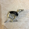 Racing Greyhound brooches Silver metal 1-6 - The Hirst Collection