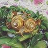 Handmade Gold Plated Garden of Eden Snail Crystal Bracelet by Askew London - The Hirst Collection