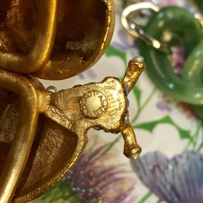 Handmade Gold Plated Garden of Eden Snail Crystal Bracelet by Askew London - The Hirst Collection