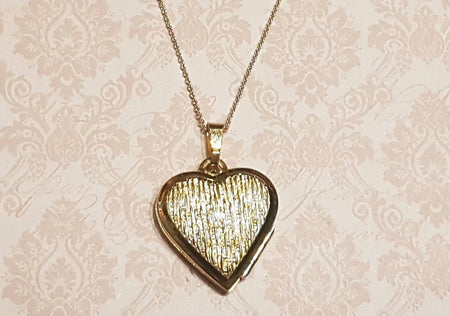 Vintage Gold Locket Heart Gold Plated - The Hirst Collection