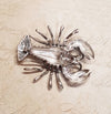 Lobster Brooch Pendant Silver Marcasite - The Hirst Collection