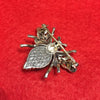 Bee Brooch Silver Marcasite Black Onyx - The Hirst Collection