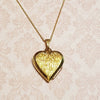Criss Cross Golden Love Heart Locket - The Hirst Collection