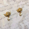 Cherub Face Pearl Earrings by Bill Skinner - The Hirst Collection