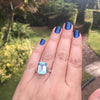Blue Topaz Duchess Solitaire Silver Ring - The Hirst Collection