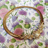 Christian Dior Necklace Gold Chain Pearl Crystal Vintage - The Hirst Collection