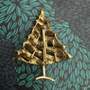 Christmas Tree Brooch Pin by Weiss - The Hirst Collection