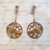 Dragonfly Earrings by Bill Skinner Enamel silver Gold Art Nouveau style - The Hirst Collection