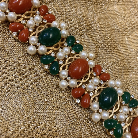 Trifari Bracelet Vintage 1960s Kashmir Collection - The Hirst Collection
