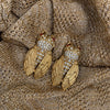 Ciner Cicada Gold Clip On Earrings - The Hirst Collection
