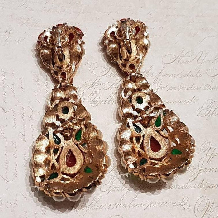 Trifari Earrings Kashmir Collection - The Hirst Collection