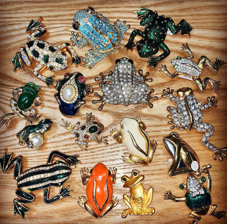 Green Frog Brooch - The Hirst Collection