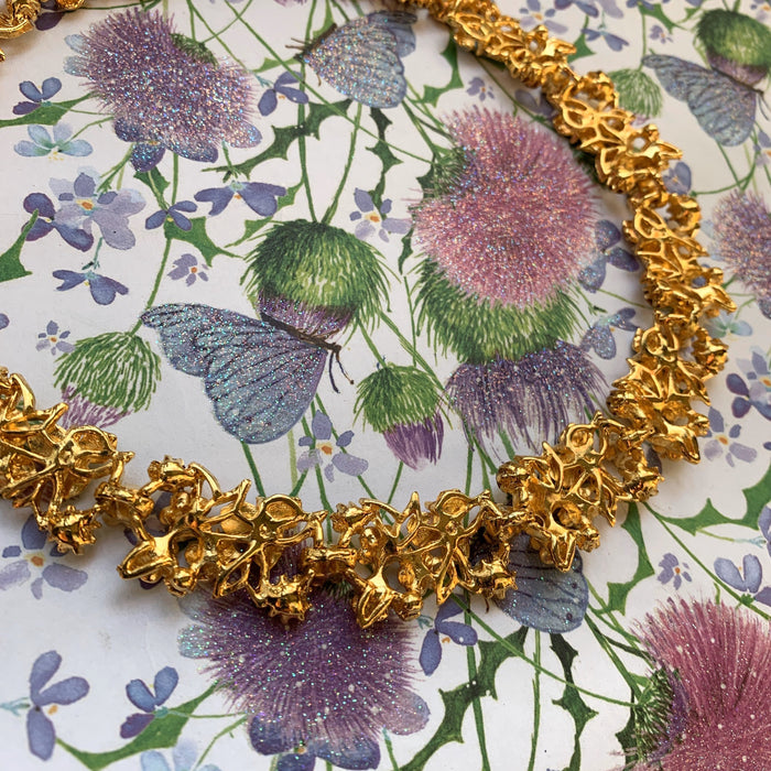 Multi-Coloured floral enamel necklace - The Hirst Collection