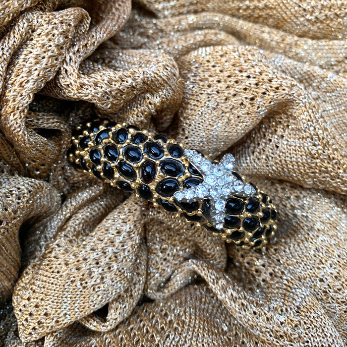 Kenneth Jay Lane Black Starfish Bracelet - The Hirst Collection