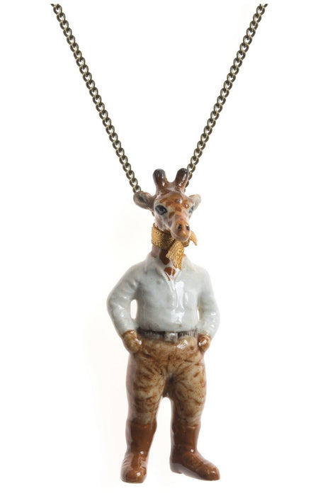Mr Safari Giraffe Necklace And Mary - The Hirst Collection