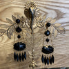 Askew London Black Earrings Chandelier - The Hirst Collection