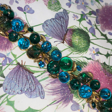 Blue Green Vintage Bracelet by Corocraft - The Hirst Collection