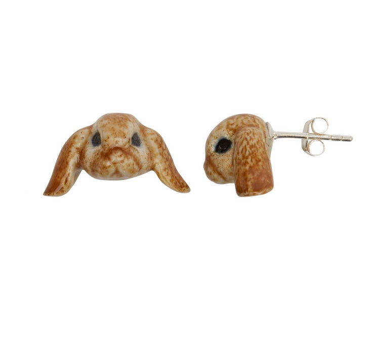 Floppy Eared Bunny Rabbit Earrings by AndMary - The Hirst Collection
