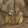 Ciner Cicada Gold Clip On Earrings - The Hirst Collection